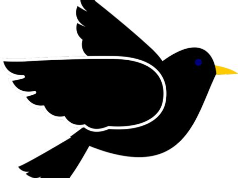 Download Blackbird Clipart Transparent Bird Flying Clipart Png