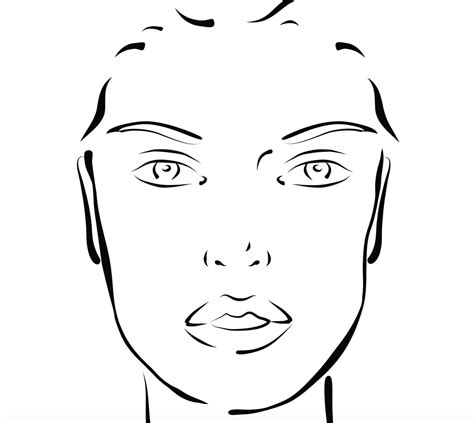 Blank Makeup Face Chart Dechofilt