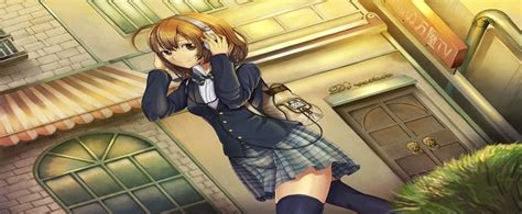 Cover Photos Anime Girl Listening Music 2015 Fb Cover