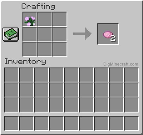 You just have to add one rose bush or peony. How to make Pink Dye in Minecraft
