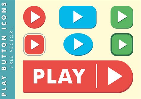 Play Button Icons Free Vector Download Free Vector Art Stock