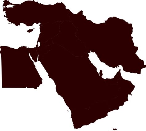 File Middleeast Blacky Svg Middle East Map Svg Clipart Large