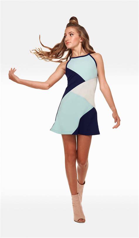 The Sally Miller South Beach Dress Modern Multi Color Block Stretch