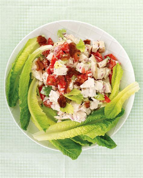 Use cooked chicken or a rotisserie chicken for these sandwiches. Baby Shower Salad and Sandwich Recipes | Martha Stewart
