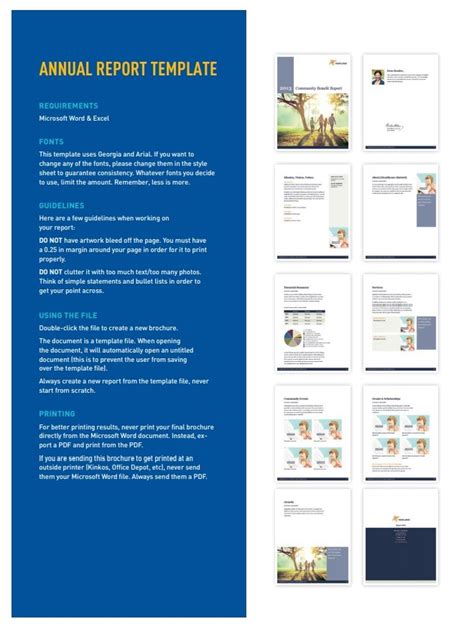Annual Report Template Free Word And Excel Templates