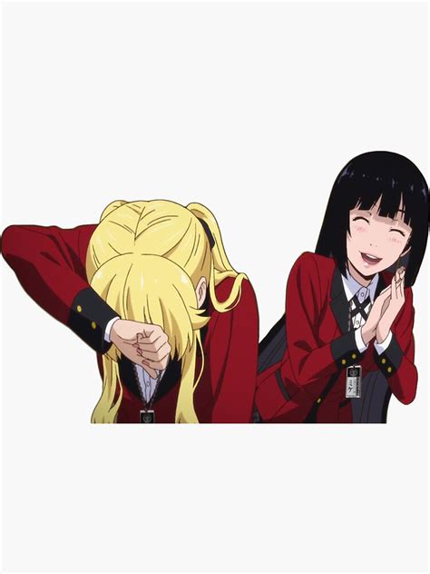 Pegatina Kakegurui Mary Saotome Yumeko Jabami De Camilavg Redbubble