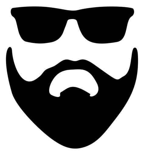 Coolframes is silhouette® authorized dealer. OnlineLabels Clip Art - Beard And Sunglasses Silhouette