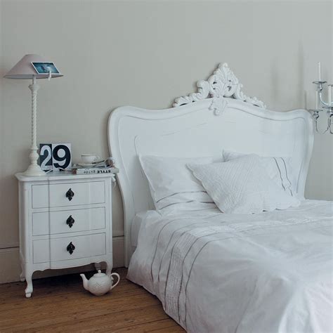 Stadtnomaden tiefschlaf bett 160 cm weiß weiß t 160 h. Bett-Kopfteil, B 160 cm, weiß Comtesse | Maisons du Monde