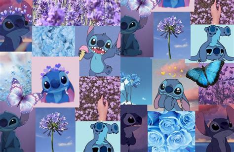 Stitchs Whimsical Adventures Wallpaper Ideas Stitch Lilac And Blue