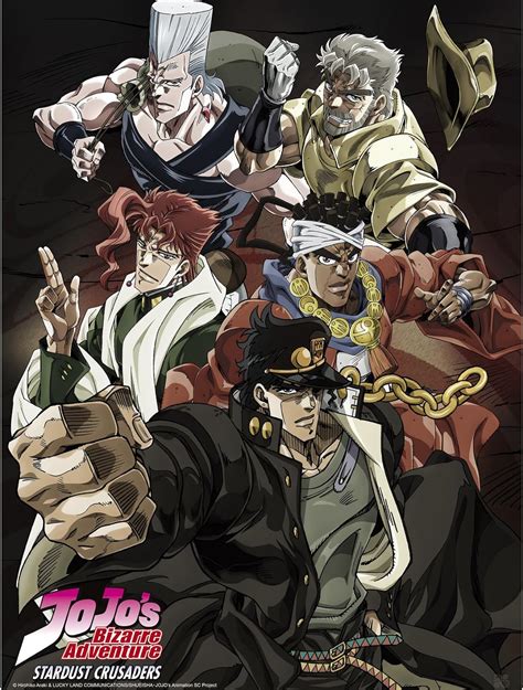 Abystyle Jojo S Bizarre Adventure Poster Stardust Crusaders 52x38 Abystyle Uk
