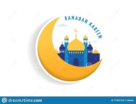 Ramadan Kareem Happy Ramadan Greeting Card And Banner Eid Mubarak