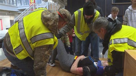 Sandy Creek Practices Active Shooter Drill Trains Students In First Aid