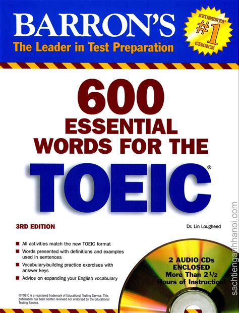 Audio Barrons 600 Essential Words For The Toeic 3rd Edition Cd