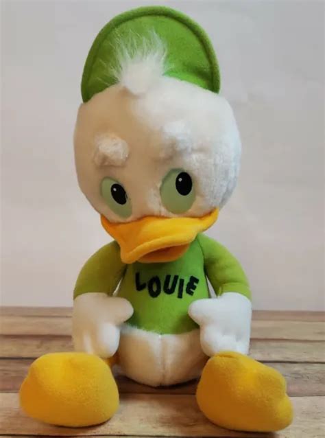 Walt Disney Duck Tales Louie Plush 11 Vintage 1986 Playskool Stuffed