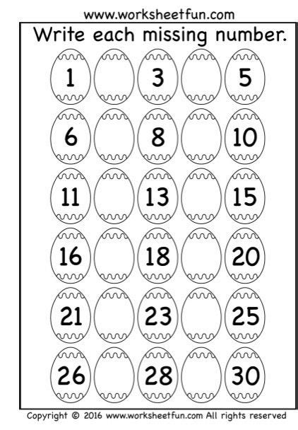 26 Number Coloring Pages 1 30 Information Coloring Draw