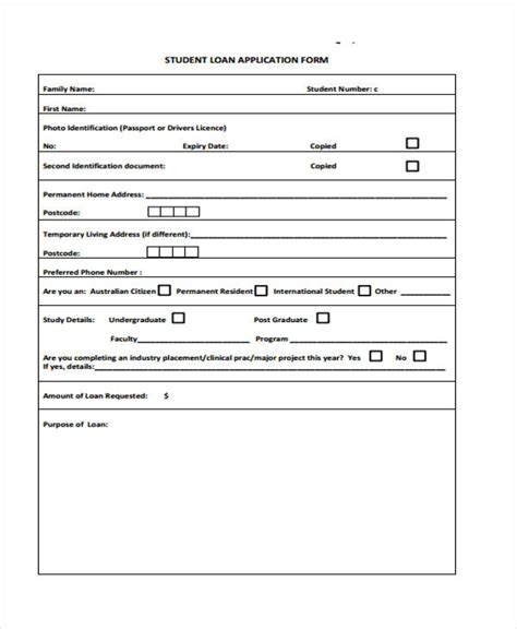 Free 42 Student Application Forms In Pdf Ms Word Excel