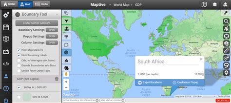 Global Mapping Software Create Interactive World Maps Maptive