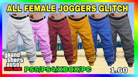 Gta 5 Online All Female Joggers How To Get All Colored Joggers For