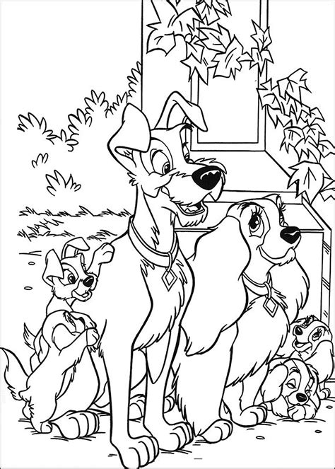 Lady And The Tramp Cats Coloring Pages
