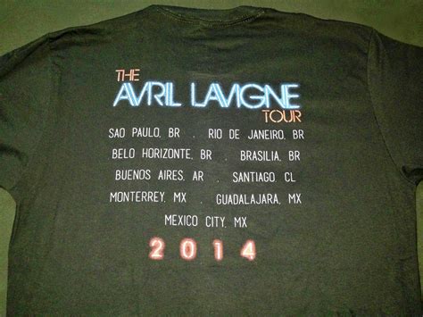 My Avril Lavigne S Collection The Avril Lavigne Tour T Shirt