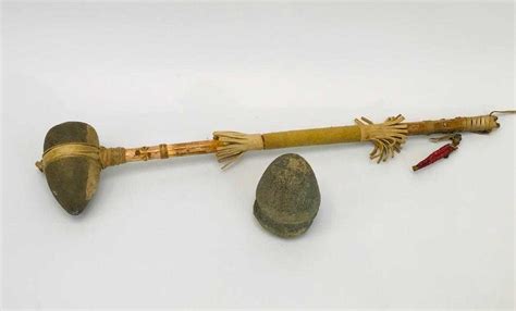 Apache Native American Indian Stone Tool And Spear