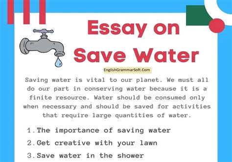 10 Lines On Save Water Write Short Essay On Save Wate
