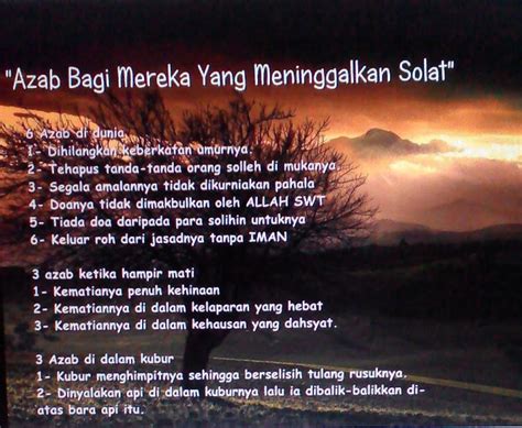 | dan, jika suami meninggalkan sholat semasa sakit, apa yang harus dikerjakan pihak keluarga? 11 Azab Jika Tinggalkan Solat | AKU KE