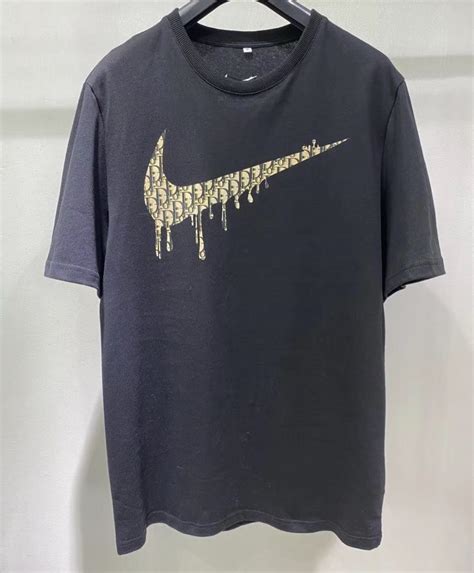 The most common mens dior shirt material is gold. Dior X Nike T-shirt - billionairemart
