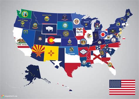 Esquema Del Mapa De Estados Unidos En La Bandera De Estados Unidos Porn Sex Picture