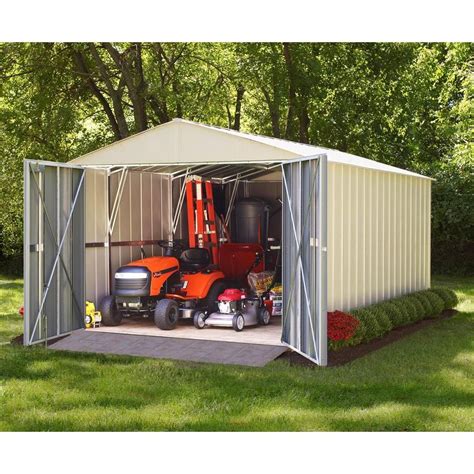 Arrow Commander 10 Ft X 20 Ft Hot Dipped Galvanized Steel Shed