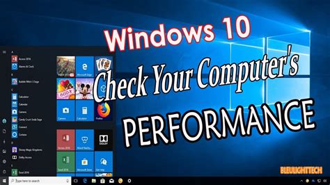How To Check Your Computer Speed And Performance Windows 10 Youtube