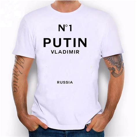 gildan 2018 new summer putin vladimir russia design men s short sleeve letter t shirt high