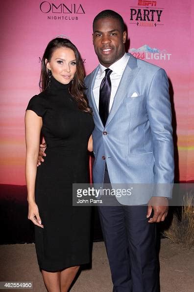 actress heidi mueller and nfl player demarco murray attend espn the news photo getty images