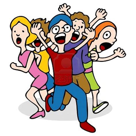People Running Scared Clipart Clip Art Library
