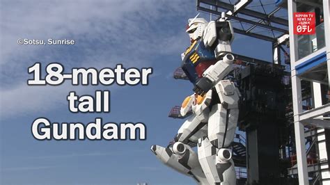 18 Meter Gundam Robot Unveiled In Yokohama All About Japan