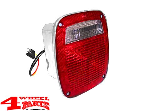 Tail Light Us Style Right Chrome Jeep Cj Year 76 80 4 Wheel Parts