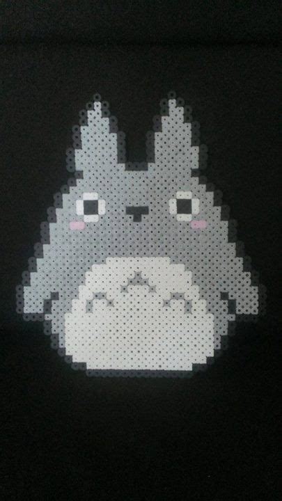 Totoro Pixel Art Bead Sprite Kandi By Melparadise On Etsy Bead Sprite
