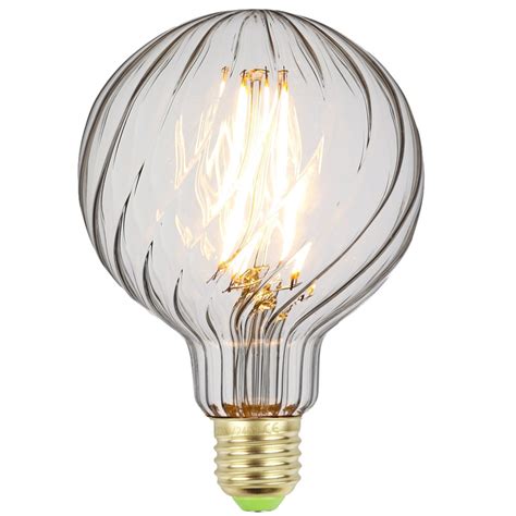 Tianfan Led Bulbs Vintage Light Bulb G95 Globe Swirl 4w