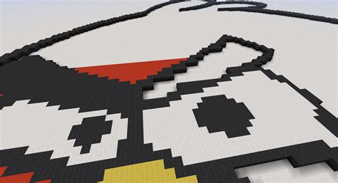 Angry Bird Pixel Art Minecraft Project