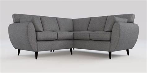 Buy Wilson Corner Sofa Left Hand 4 Seats Tweedy Blend Mid Grey Low