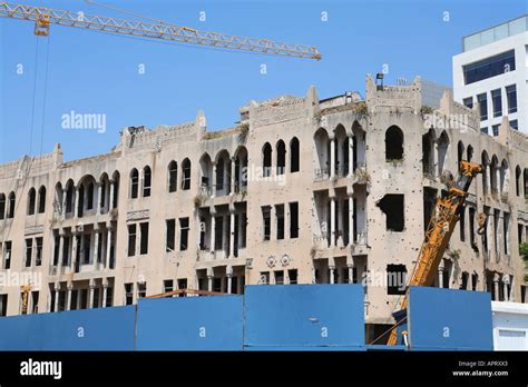 Construction And Rebuilding Of Downtown Beirut Which Was Destroyed