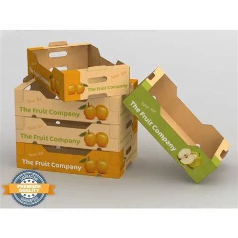 Cardboard Printed Fruits Corrugated Box For Fruit Packaging Box