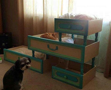 Pet Beds Made From Drawers Pet Beds Cat Bed Old Dresser Drawers