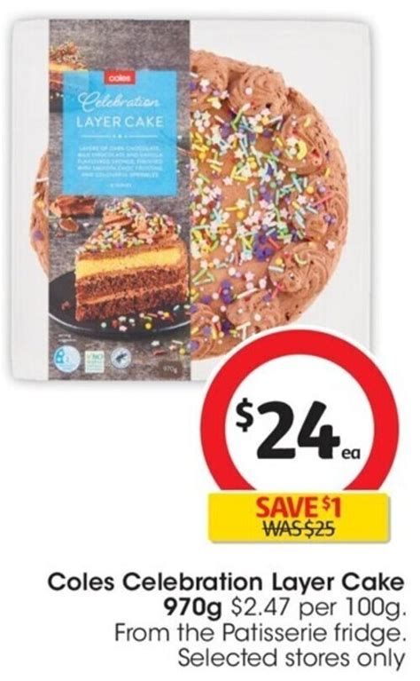 Coles Celebration Layer Cake Offer At Coles