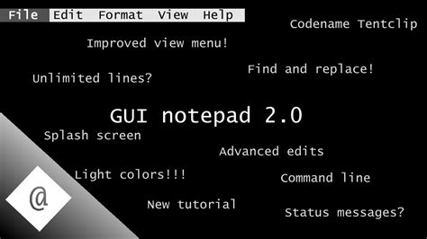 Batch File Notepad With Gui And Mouse Version 20 Youtube