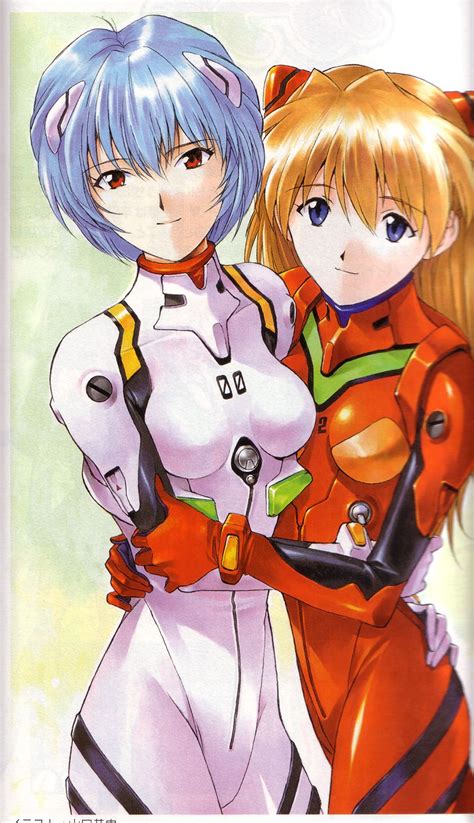 Neon Genesis Evangelion Rei Ayanami And Asuka Langley Soryu By