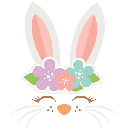 Watercolor easter bunny png clipart, spring png clipart, easter rabbit png downloads you get: Easter Bunny Face SVG cut files SVG scrapbook cut file ...