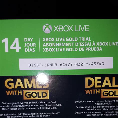 Free 14 Day Xbox Live Gold Membership Code Xbox