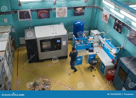 Modern Industrial Workplace Interior In Skolkovo Technopark Editorial
