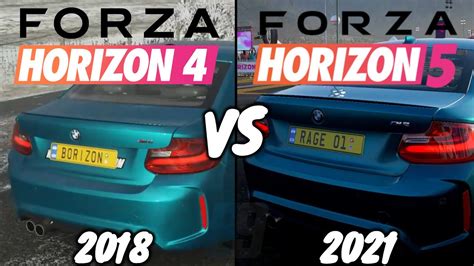 Forza Horizon 4 Vs Forza Horizon 5 Graphics Sound Comparison YouTube